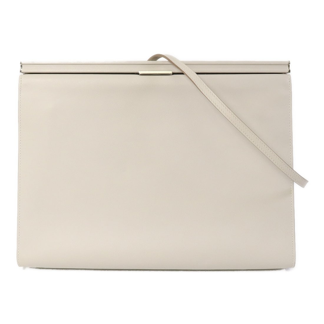 Hermes Clic-H 33 Gris Perle: PHW. Gris Perle Clic-H 33 shoulder bag in Evercolor calfskin. Accessories: storage bags, shoulder strap. Product no.: D DU001 NID stamped (made in 2019). Size: W33 x H26 x D3.5 cm; shoulder 67-89 cm.