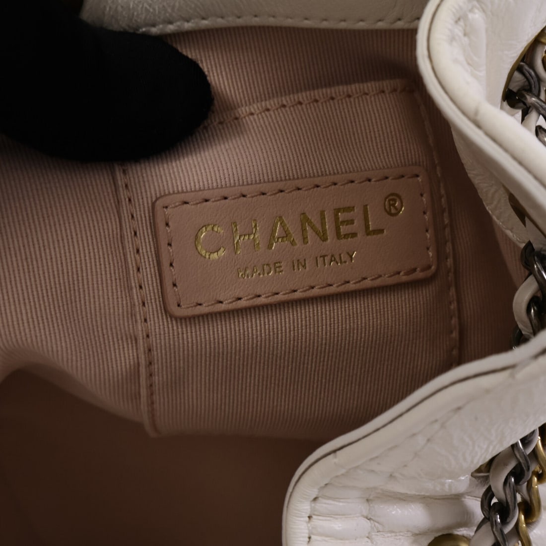 Chanel Drawstring Bucket White - 6