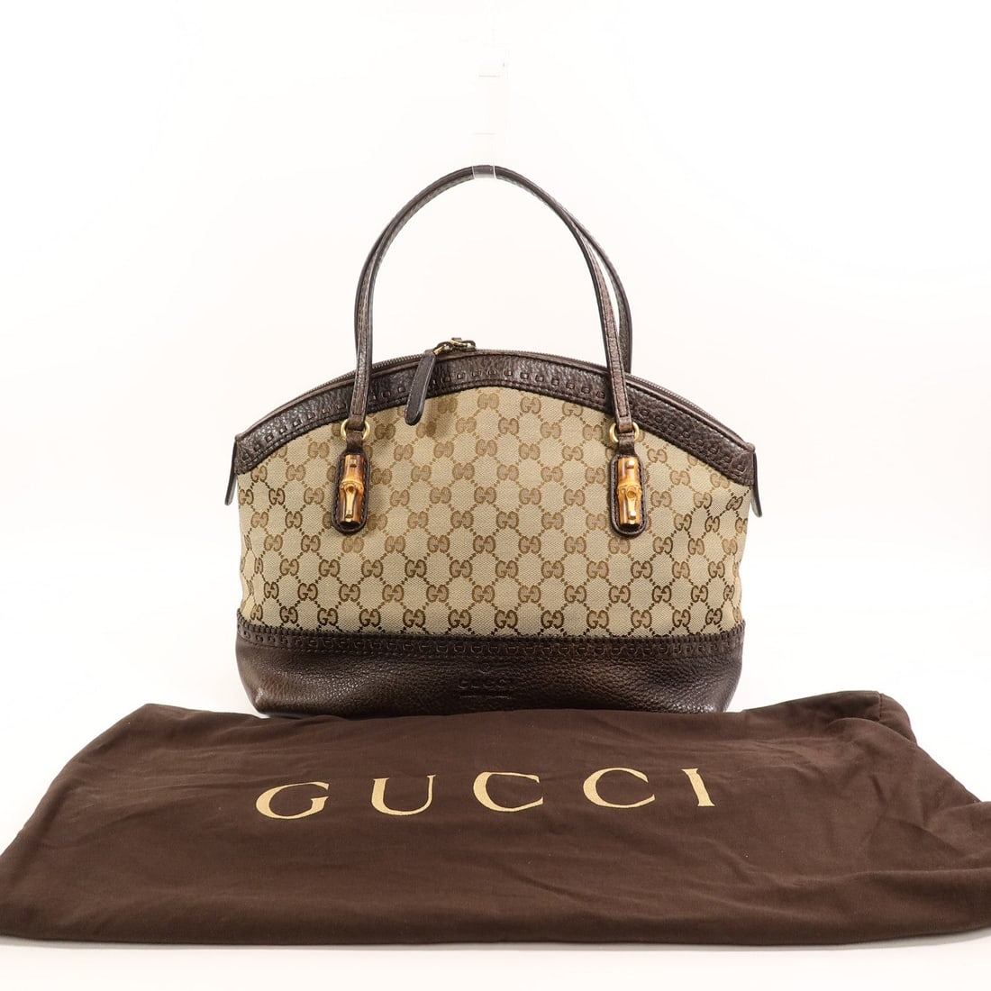 Gucci GG Canvas Shoulder Brown - 10