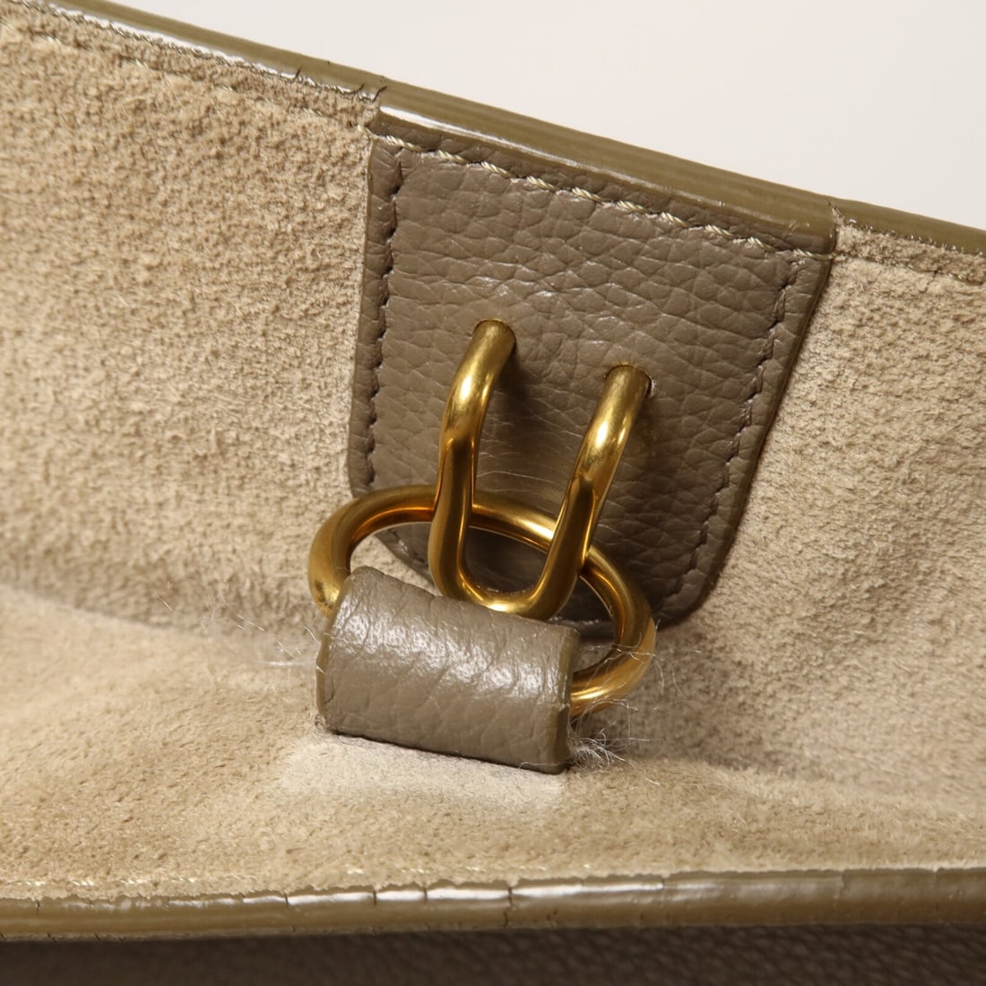 Celine Sangle Bucket Large Gray - 10