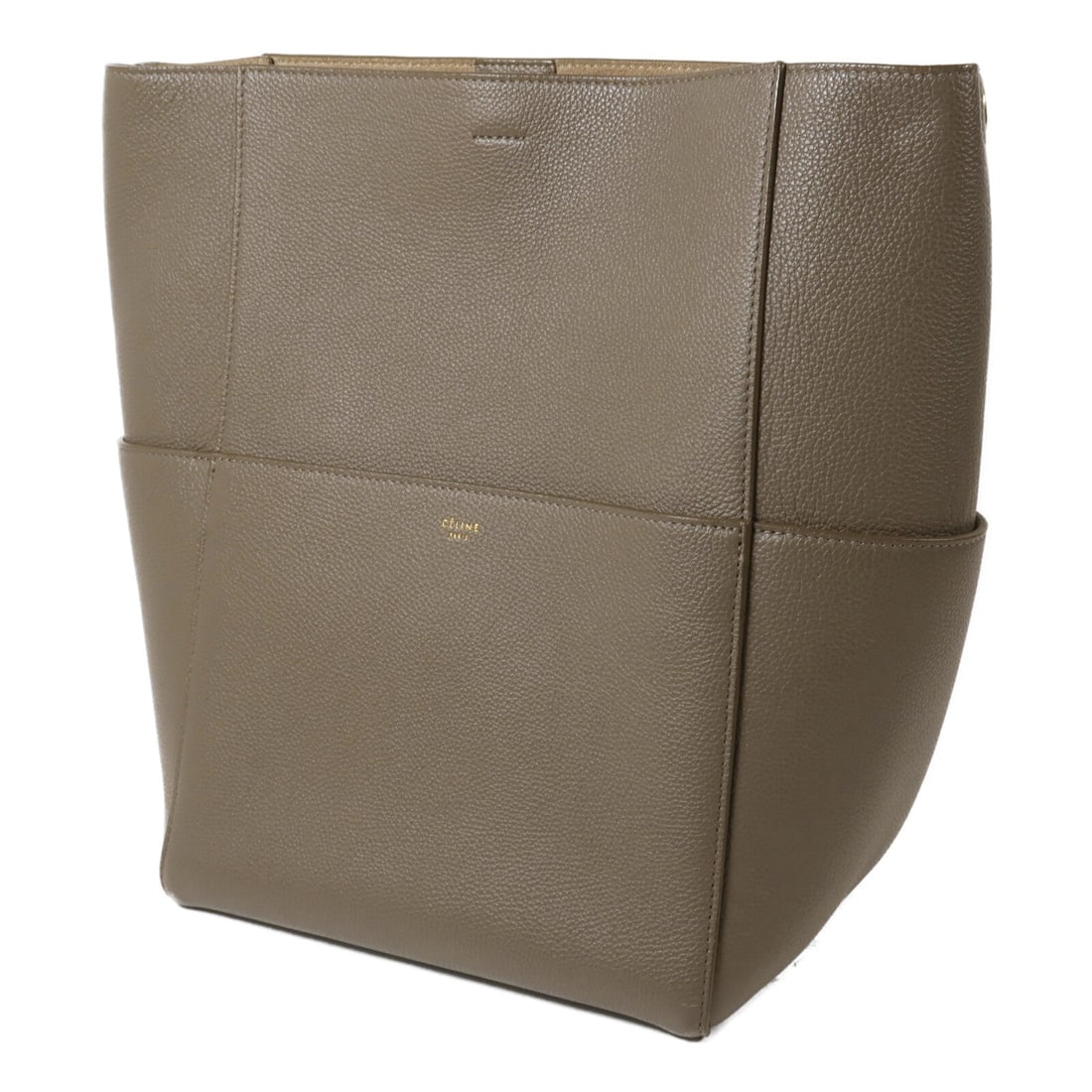 Celine Sangle Bucket Large Gray - 3