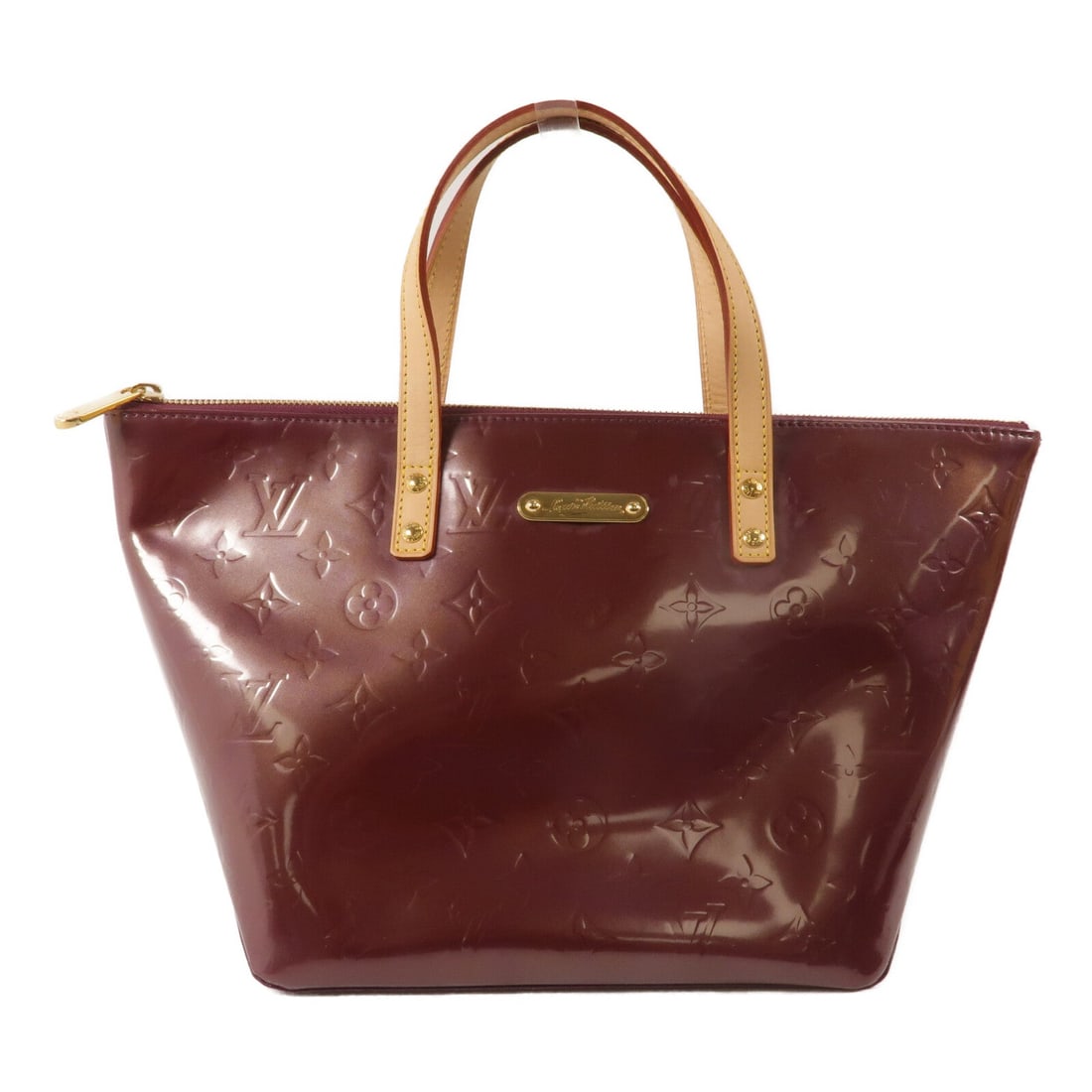Louis Vuitton Bellevue PM Vernis Red: GHW. Red Bellevue PM handbag in Vernis patent leather, model M93583. Product no.: VI0078. Size: W22 x H22 x D18 cm; handle 34 cm.
