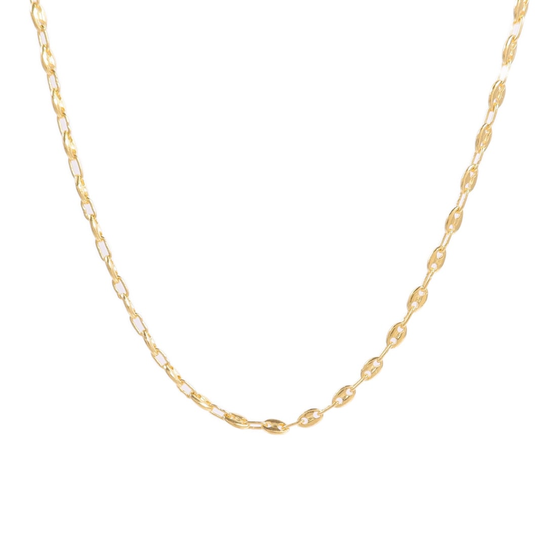 Necklace 24K Yellow Gold: Gold necklace in 24K yellow gold; neck 49cm; 13.7g.