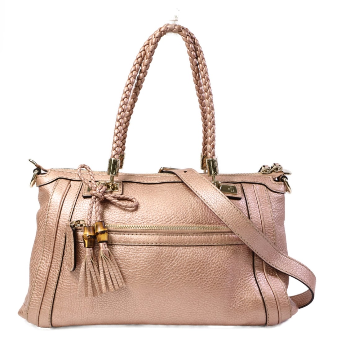 Gucci 2Way Shoulder Pink: GHW. Pink 2 Way shoulder bag in calfskin, model 282300. Accessories: storage bags, shoulder strap. Product no.: 492174. Size: W34 x H20.5 x D14 cm; handle 45 cm; shoulder 97-107 cm.