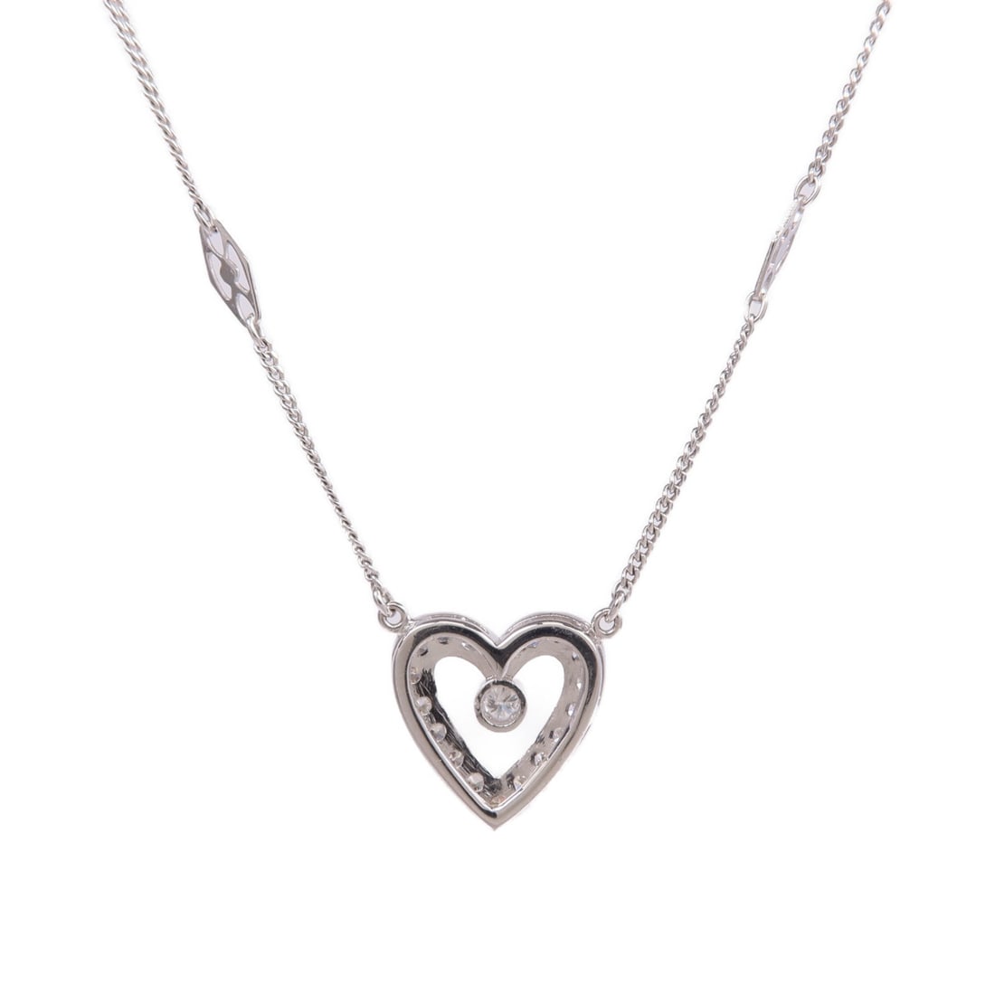 Diamond Necklace 14K White Gold (1 of 8)