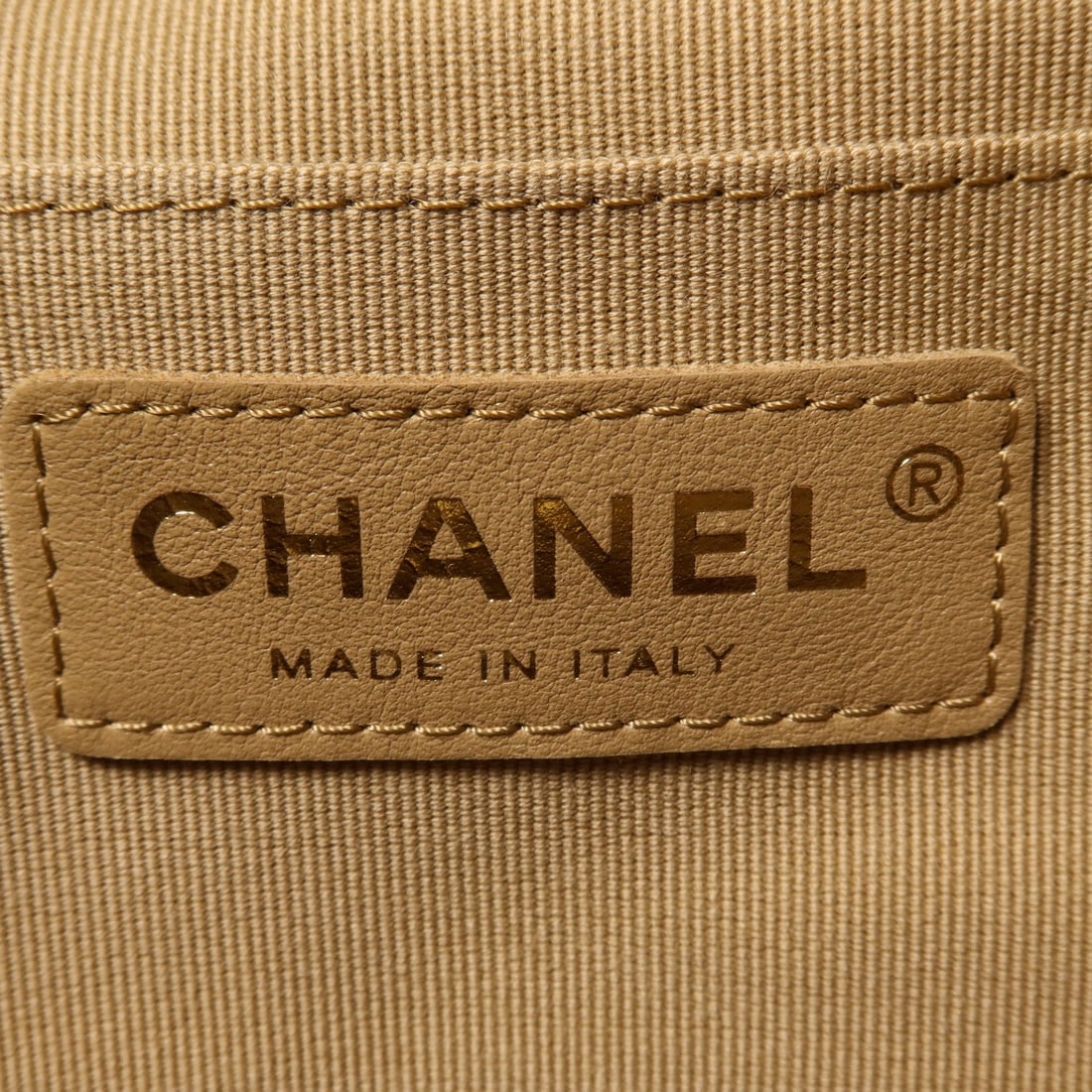 Chanel Chain Backpack Lamb Beige GHW - 6