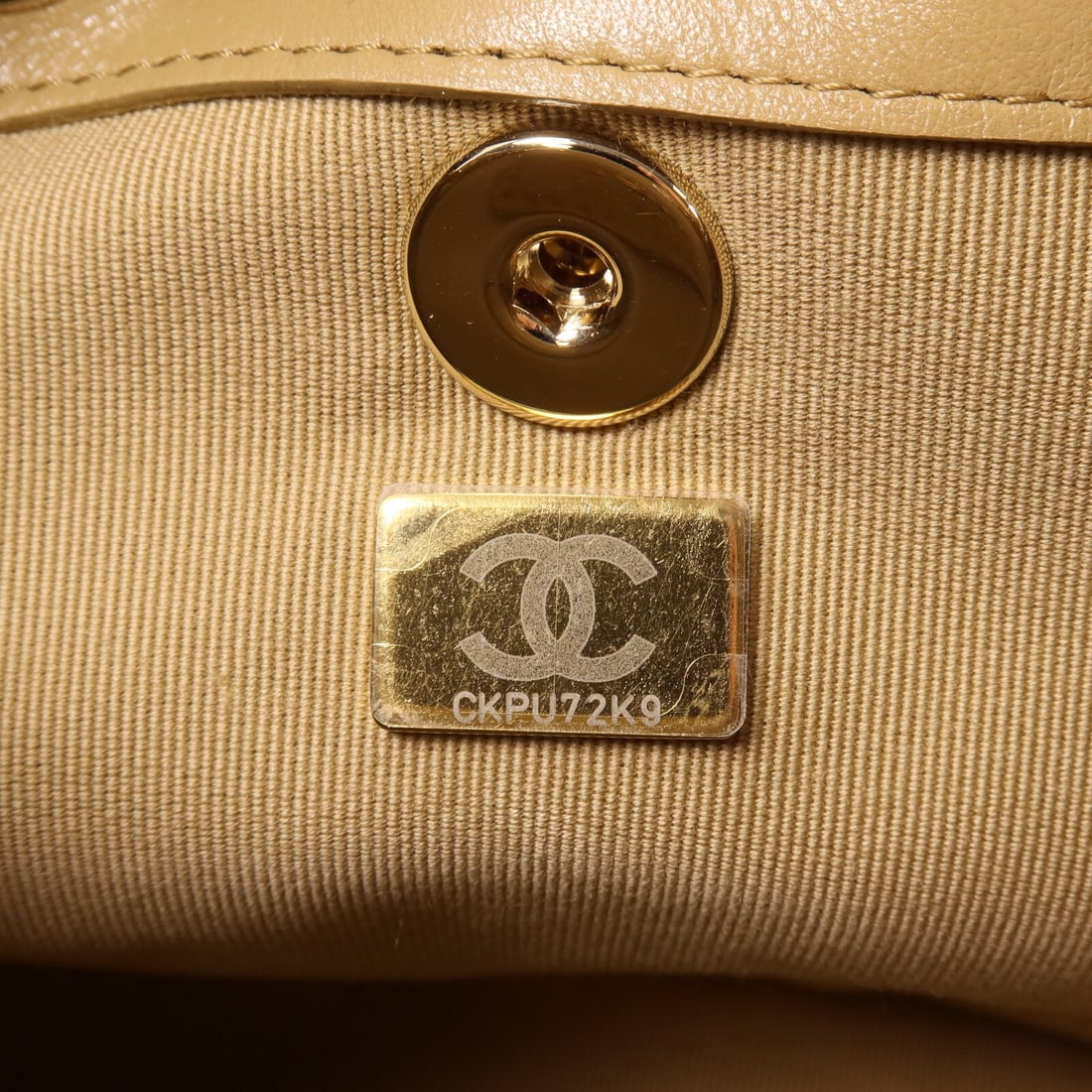 Chanel Chain Backpack Lamb Beige GHW - 7