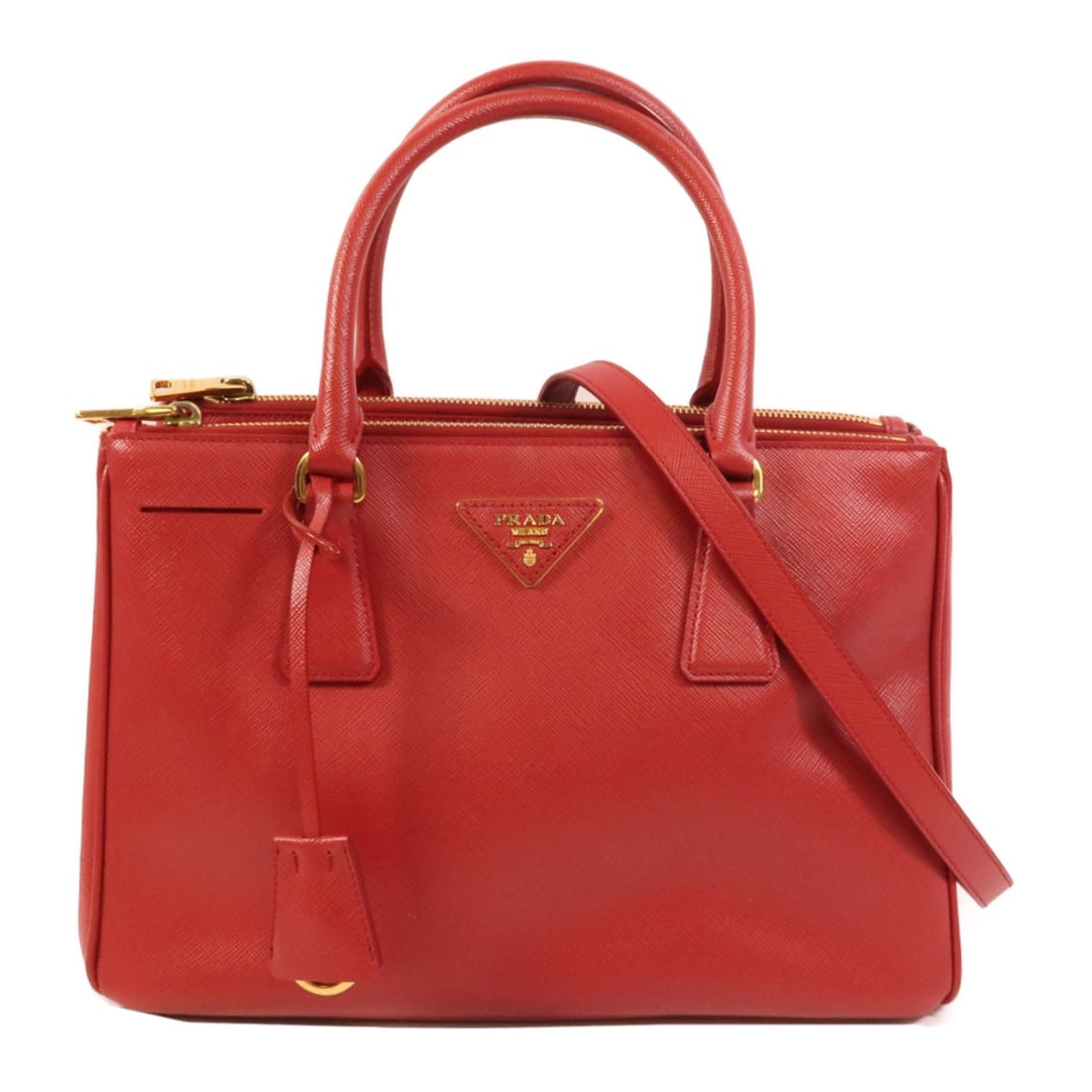 Prada 2Way Saffiano Red (1 of 16)