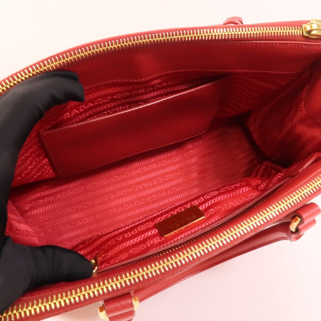 Prada 2Way Saffiano Red - 5