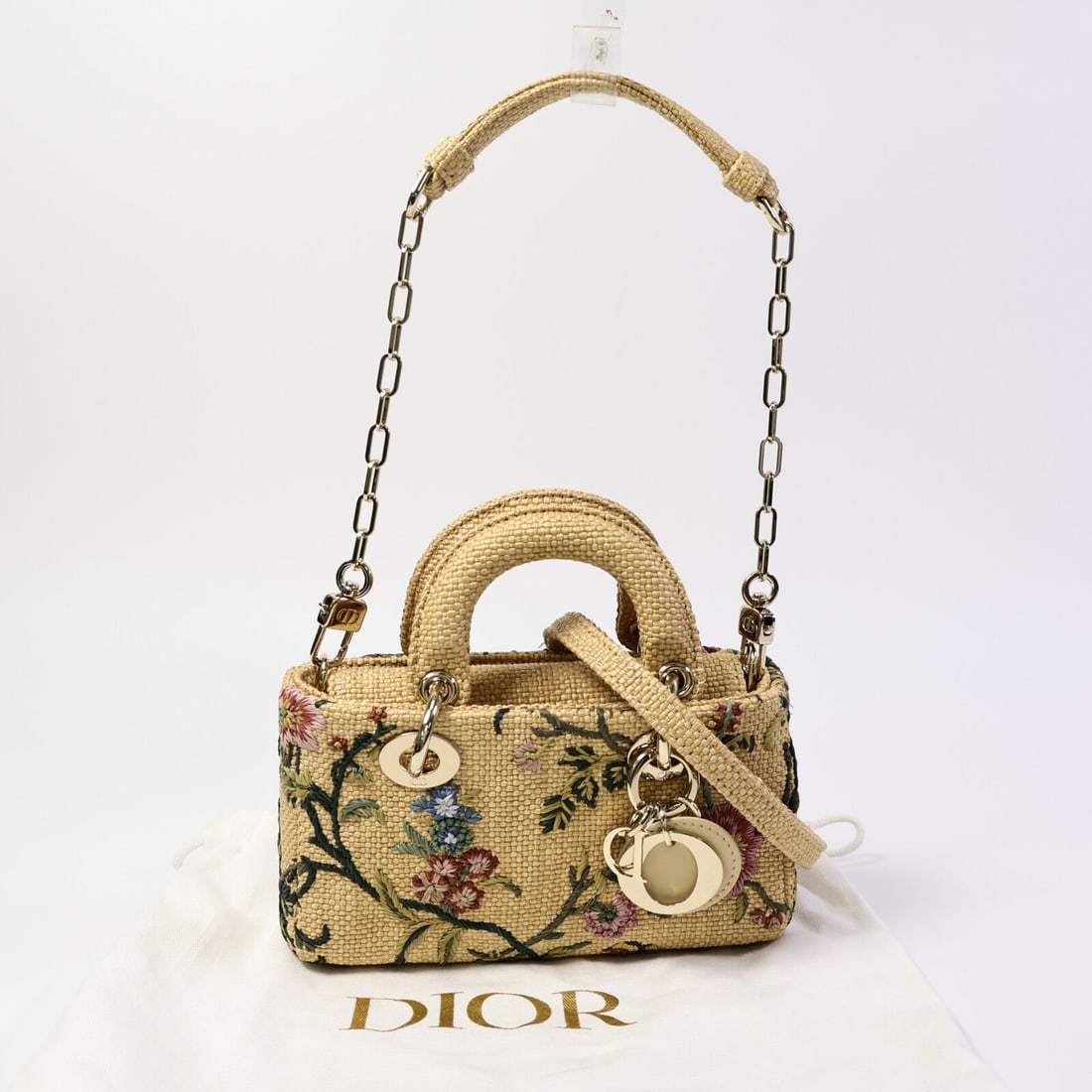 Dior Lady D-Joy Micro Raffia Beige - 5