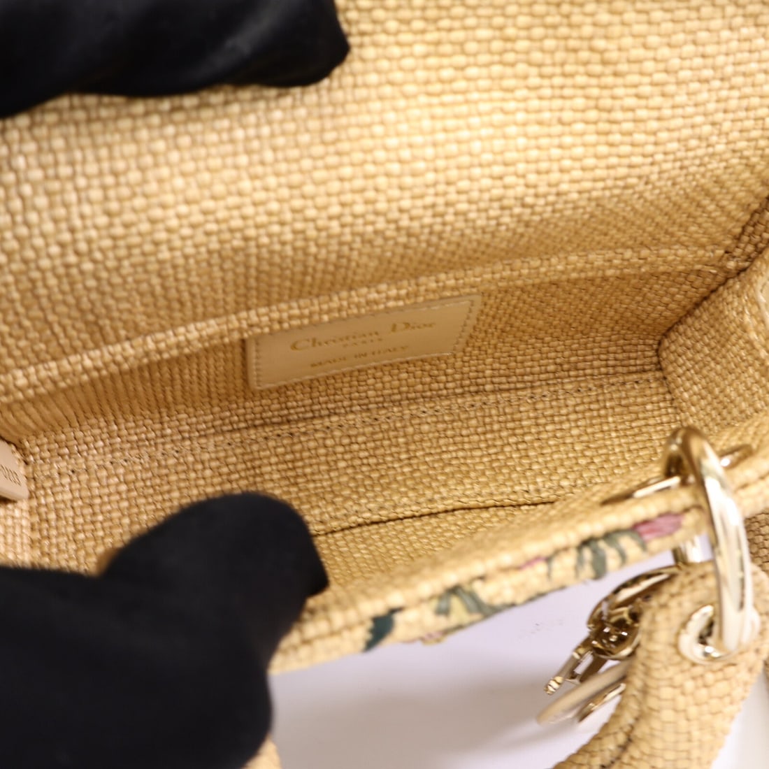 Dior Lady D-Joy Micro Raffia Beige - 6
