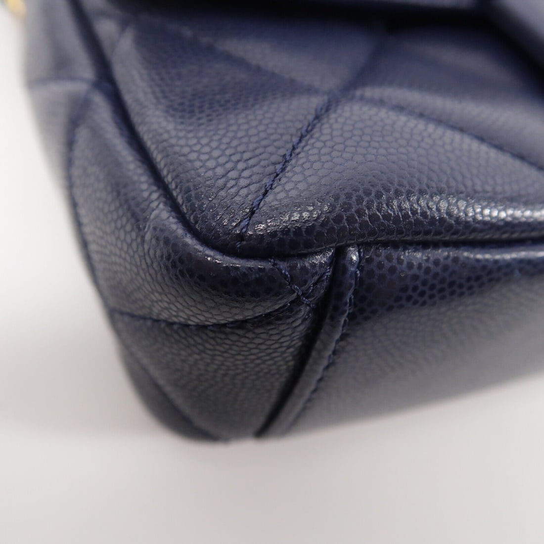 Chanel Chain Shoulder Navy GHW - 12