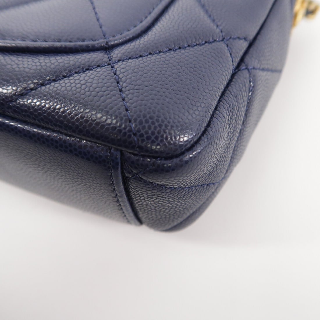 Chanel Chain Shoulder Navy GHW - 15