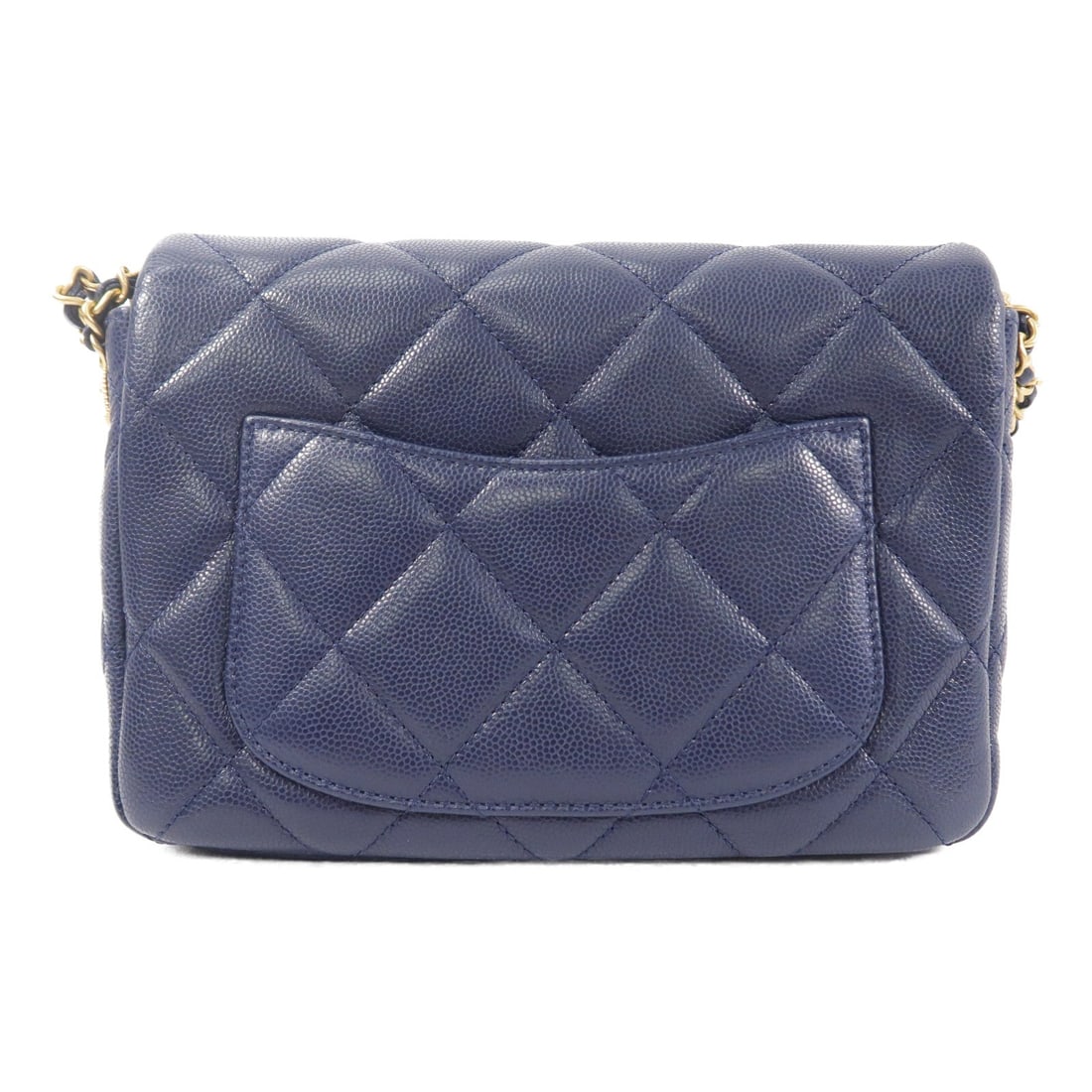 Chanel Chain Shoulder Navy GHW - 2