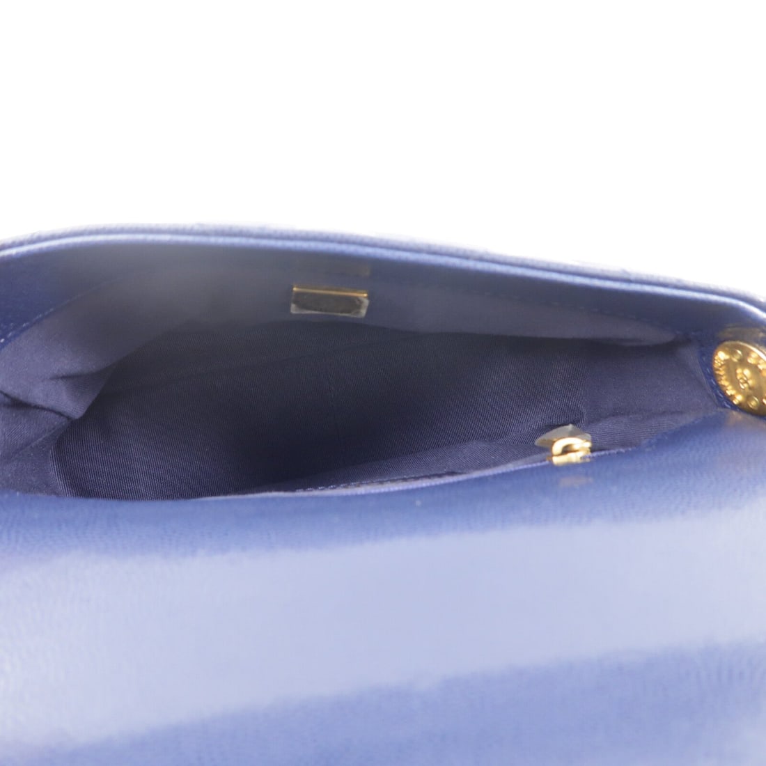 Chanel Chain Shoulder Navy GHW - 5