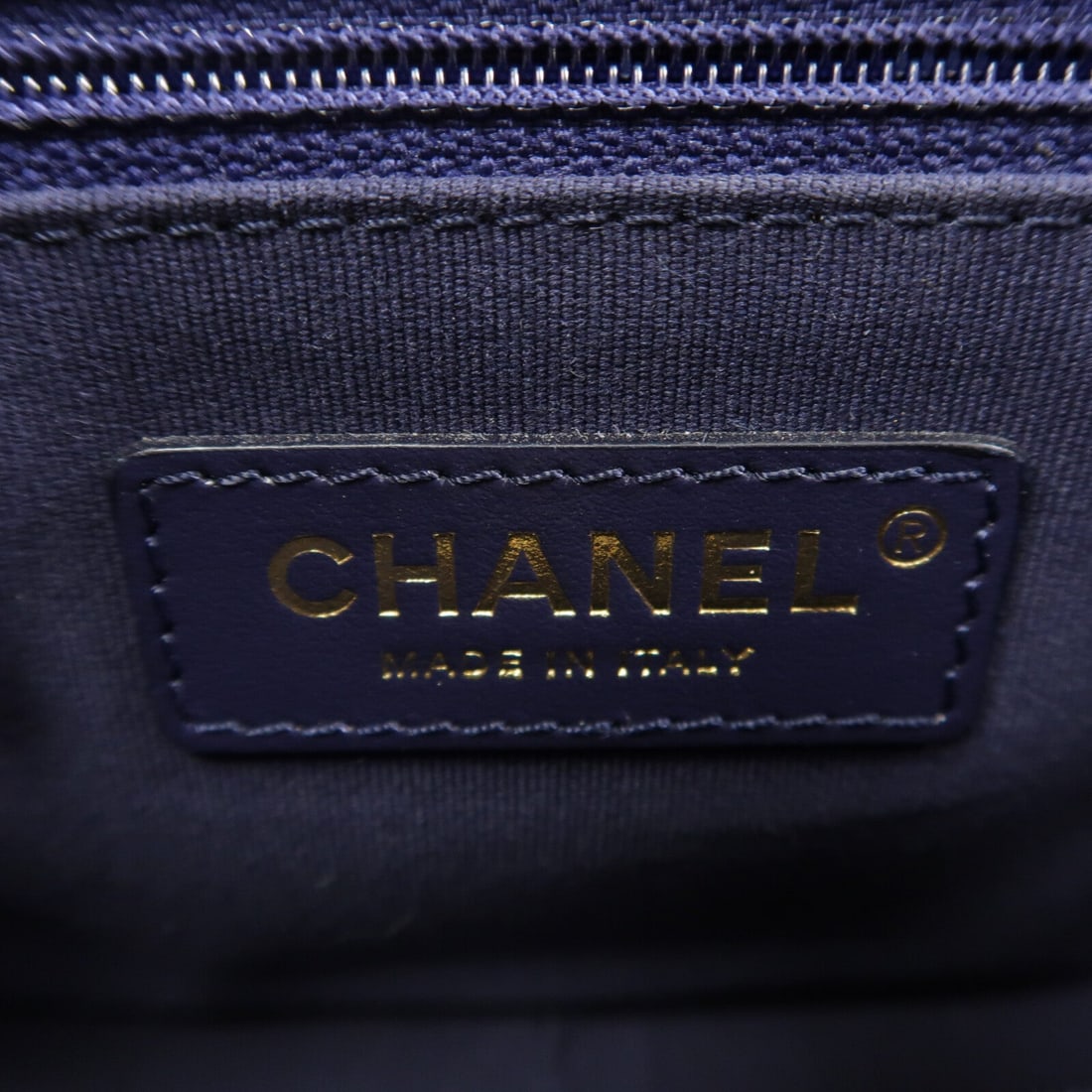 Chanel Chain Shoulder Navy GHW - 6