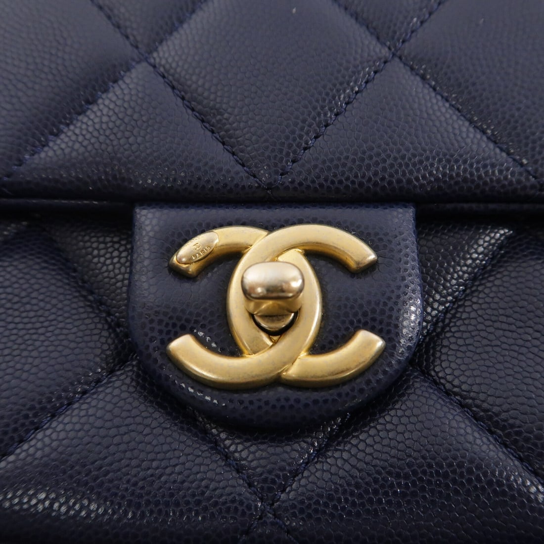 Chanel Chain Shoulder Navy GHW - 7