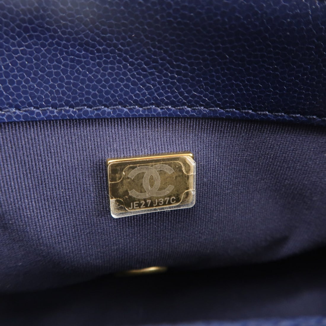 Chanel Chain Shoulder Navy GHW - 8