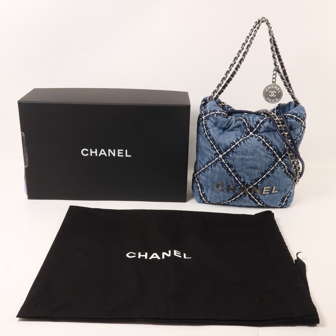 Chanel 22 Mini Denim Blue - 9