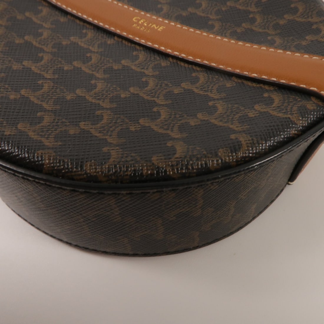 Celine Round Purse Strap Brown - 11