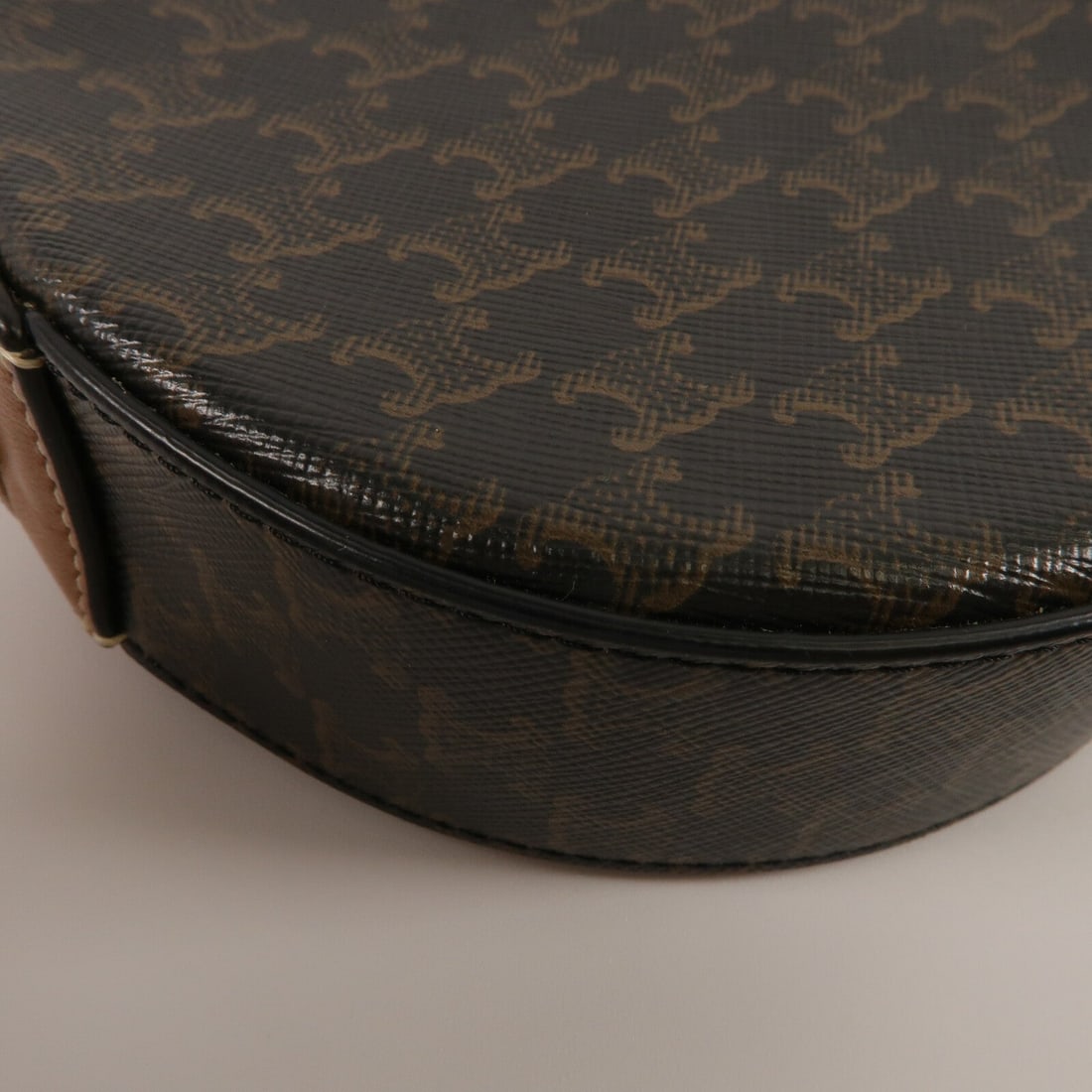 Celine Round Purse Strap Brown - 12