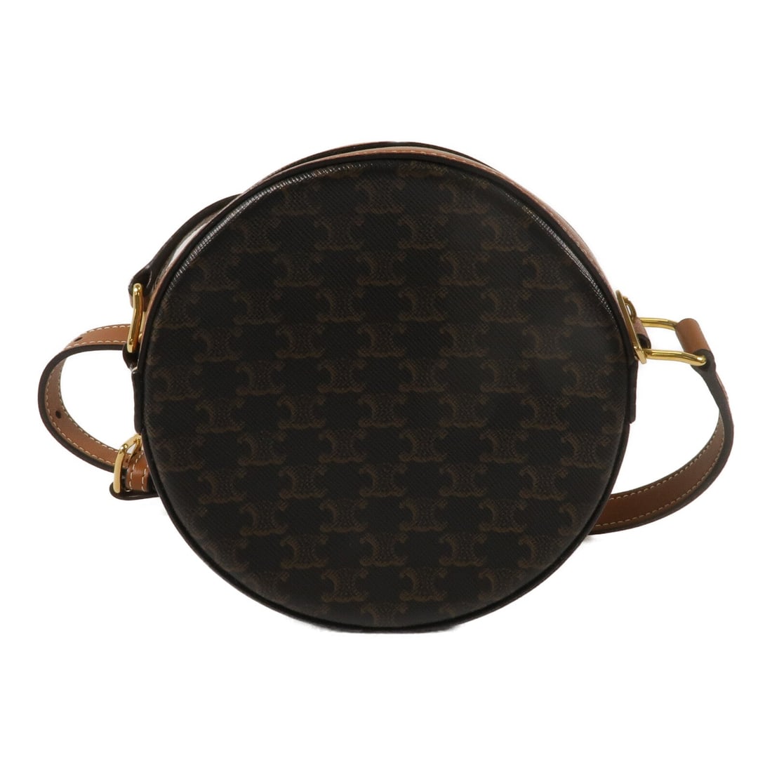 Celine Round Purse Strap Brown - 3