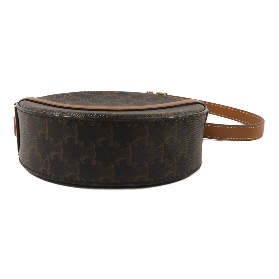Celine Round Purse Strap Brown - 4