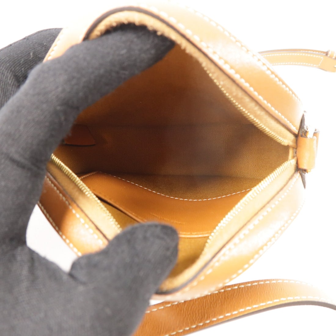 Celine Round Purse Strap Brown - 5