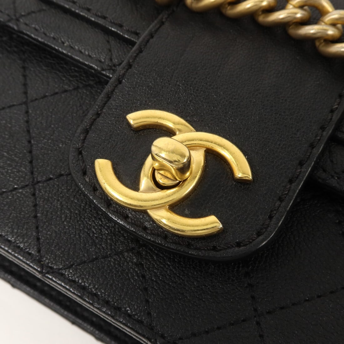 Chanel Front Chain Flap Black - 11