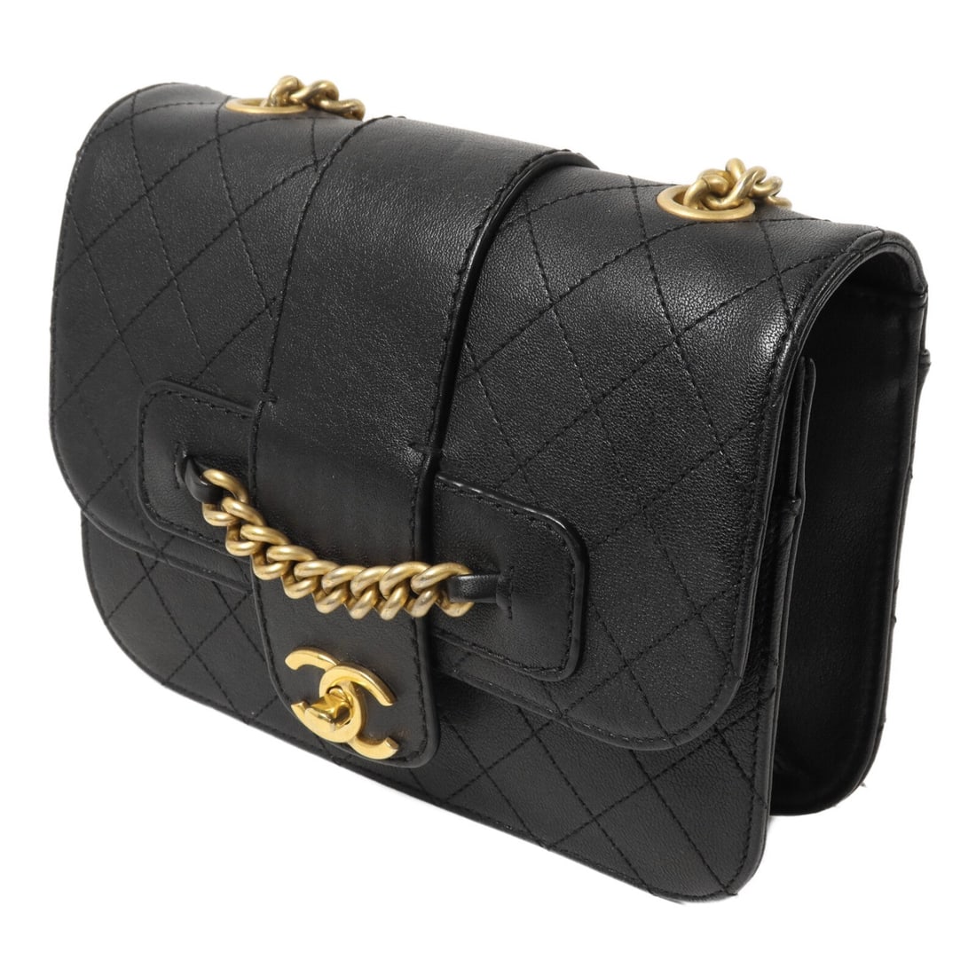 Chanel Front Chain Flap Black - 3