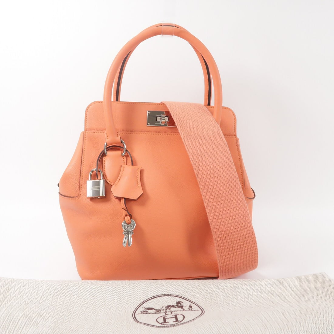 Hermes Toolbox 20 Evercolor Crevette - 11