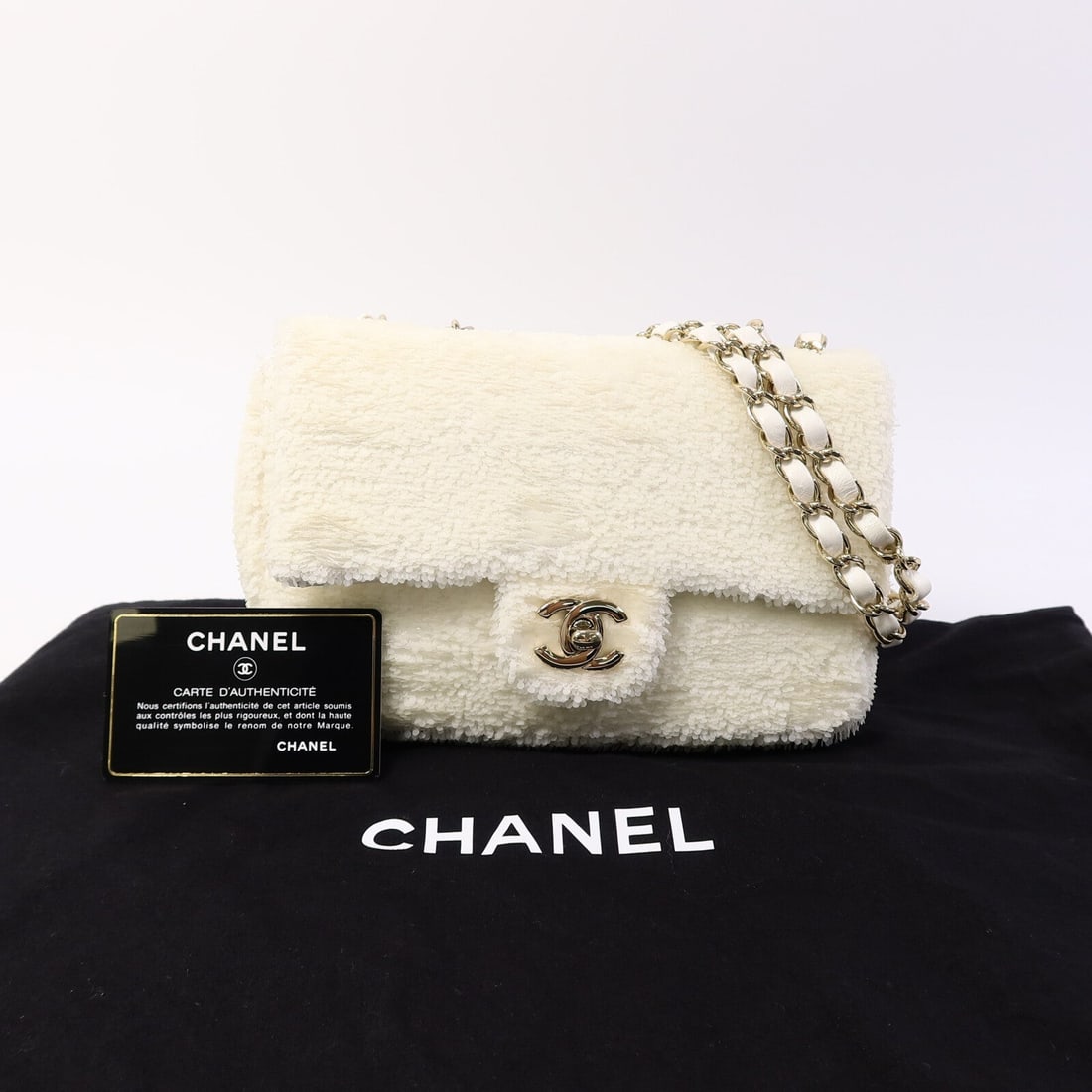 Chanel Mini Classic 20 Beads White - 10