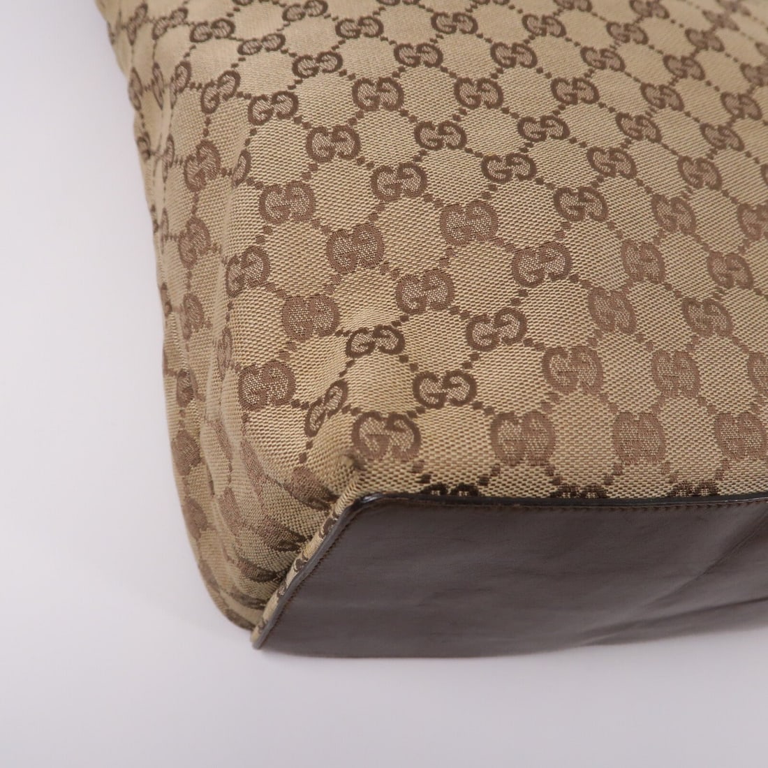 Gucci GG Canvas Tote Brown - 11