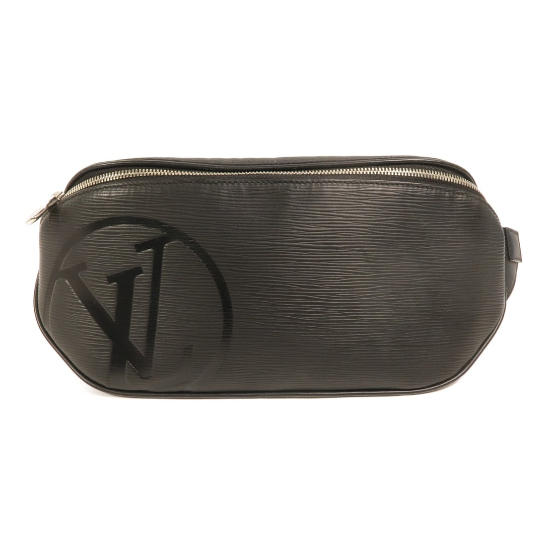 Louis Vuitton Circle Bumbag Epi Black: SHW. Black Circle Bumbag waist bag in Epi calfskin, model M53300. Product no.: NZ0168. Size: W36 x H17 x D4 cm; shoulder 66-118 cm.