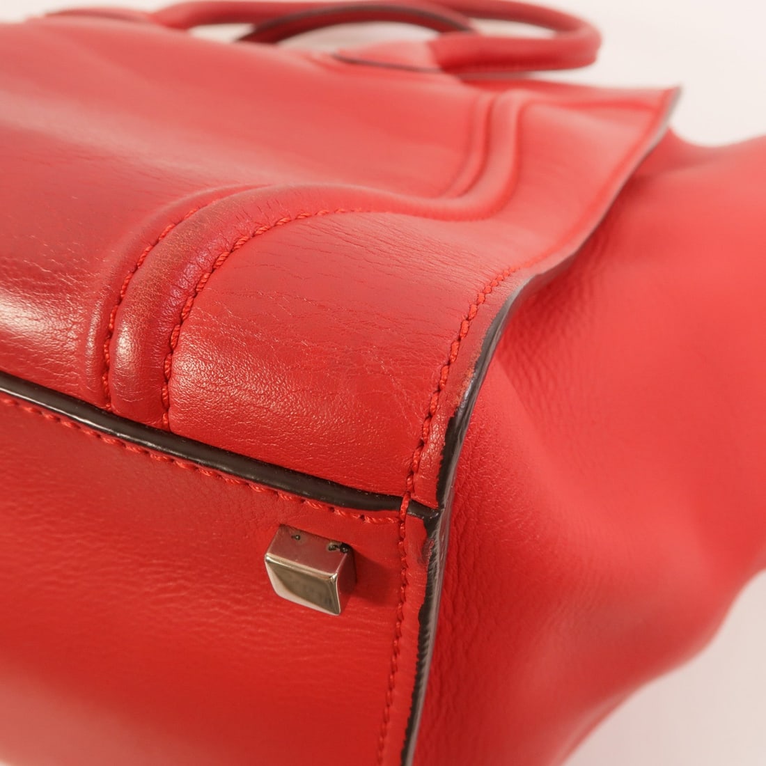 Celine Phantom Luggage Red - 11