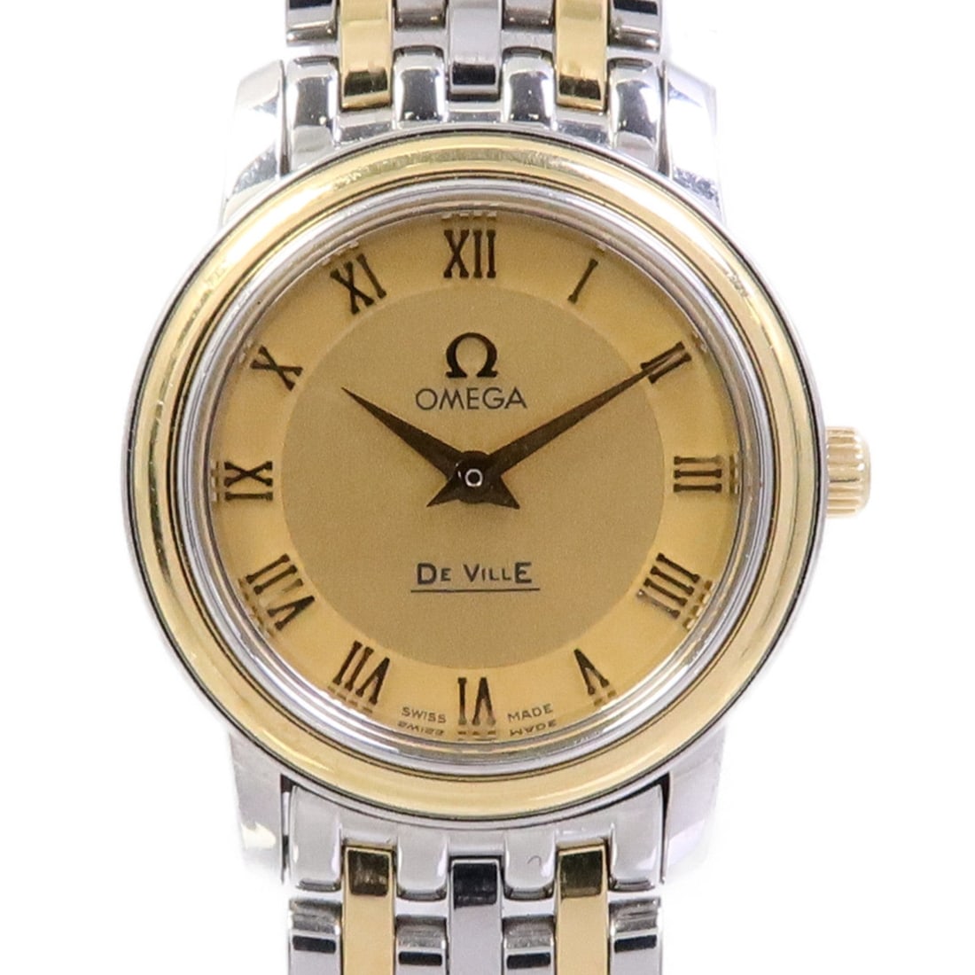 Omega De Ville Prestige Co-Axial Auto SS: Automatic watch in stainless steel, white color. Accessories: storage box, guarantee. Arm circumference 17.5cm.