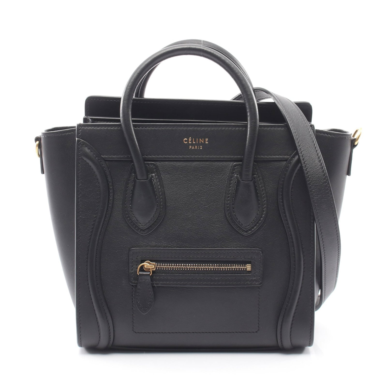 Celine Luggage Nano 2-Way Black (1 of 8)