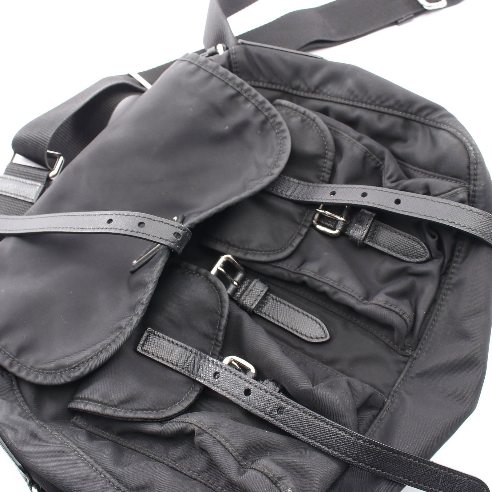 Prada Triangle Logo Shoulder Black - 9
