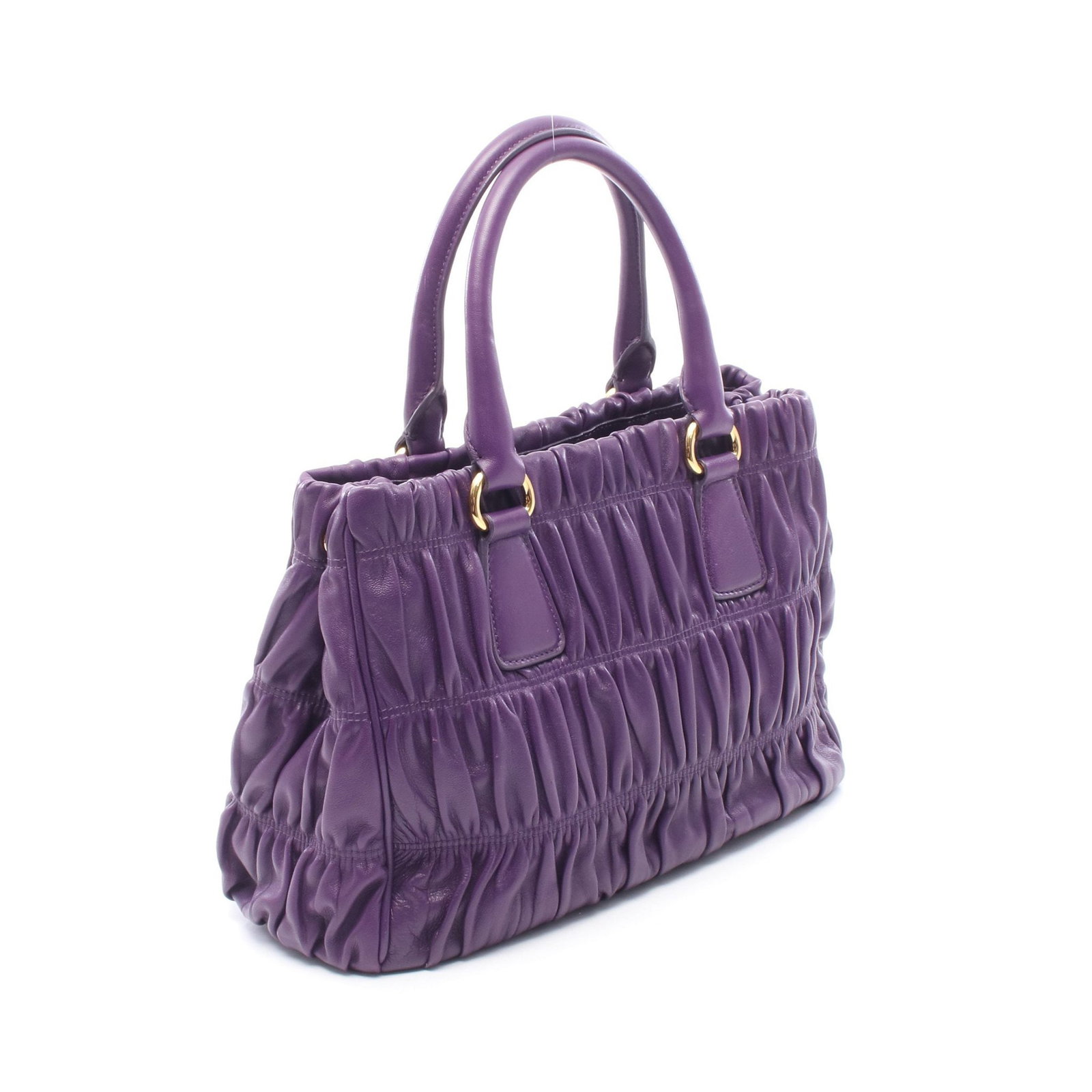 Prada Leather Handbag Purple - 2