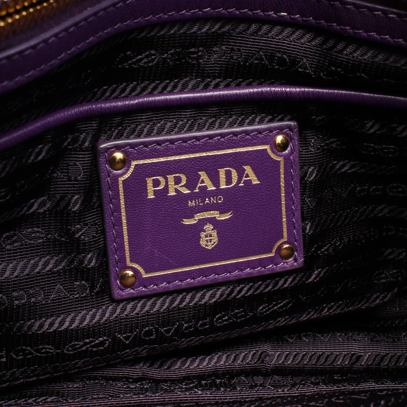 Prada Leather Handbag Purple - 4