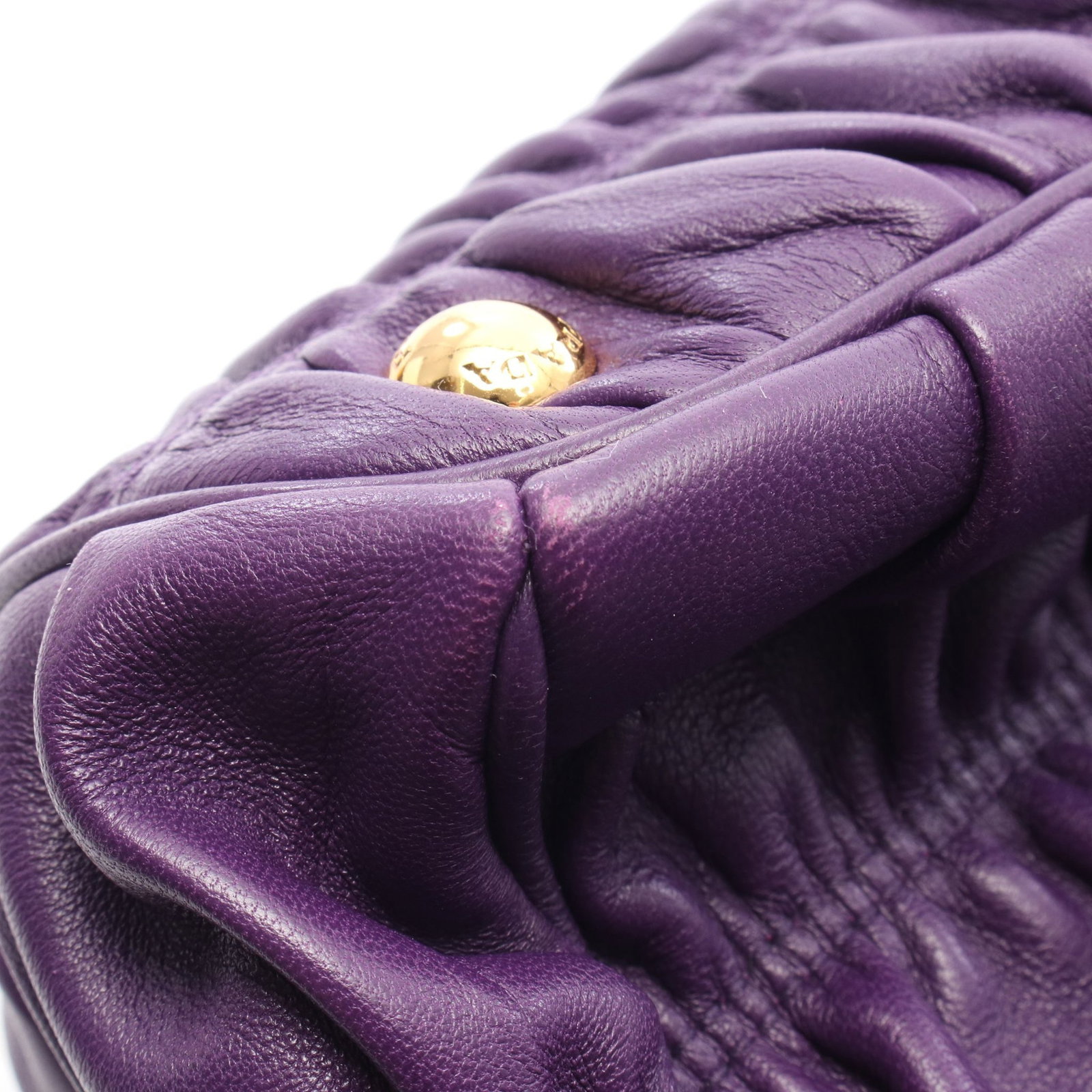 Prada Leather Handbag Purple - 6