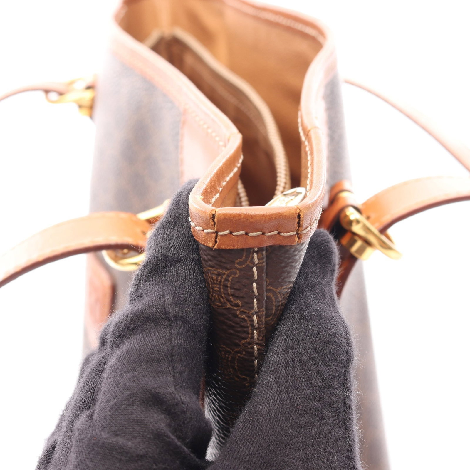 Celine Macadam Tote Dark Brown - 8