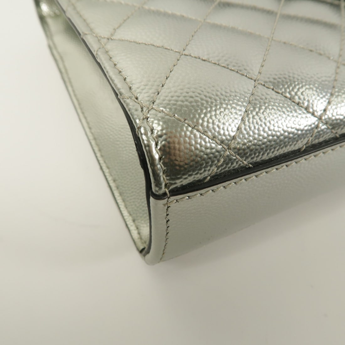 Saint Laurent Envelope Medium Bag Silver - 5