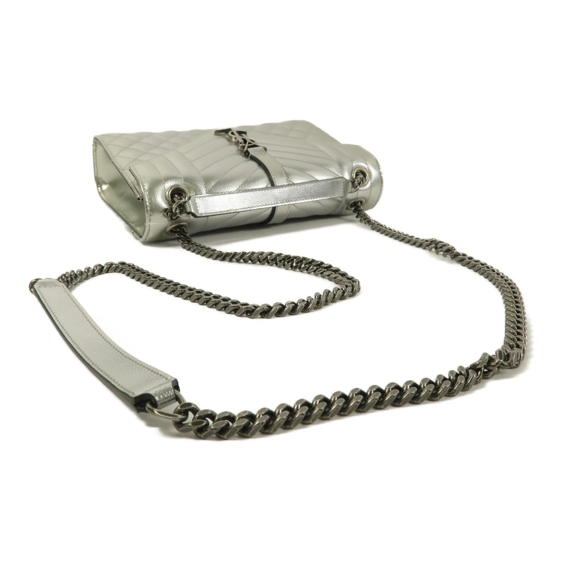 Saint Laurent Envelope Medium Bag Silver - 9