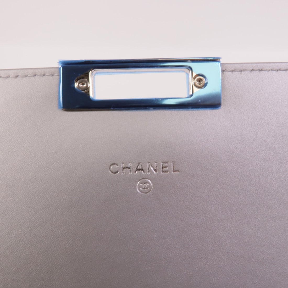 Chanel WOC Patent Silver - 9