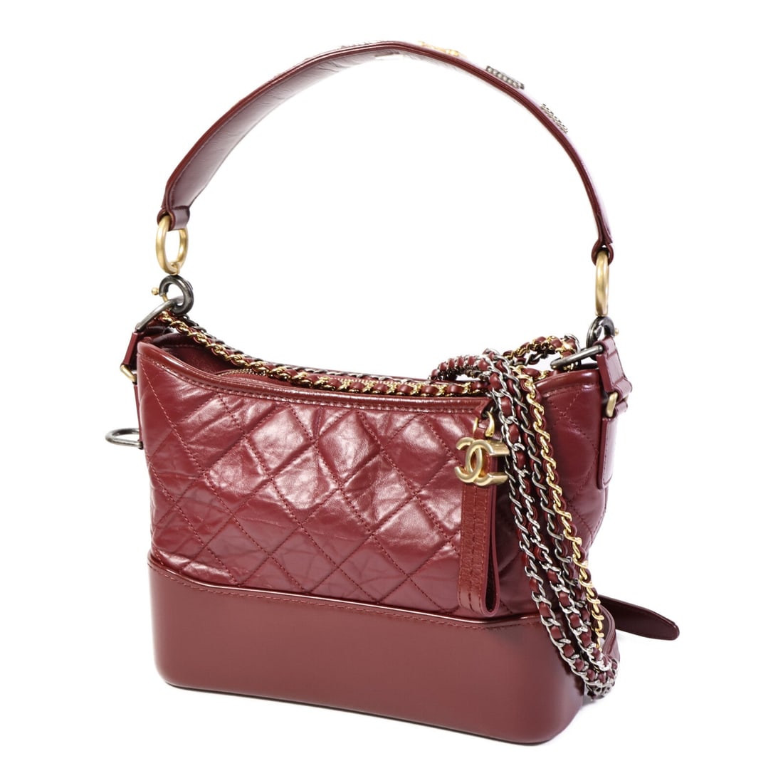 Chanel Gabrielle Medium Chain Wine - 3