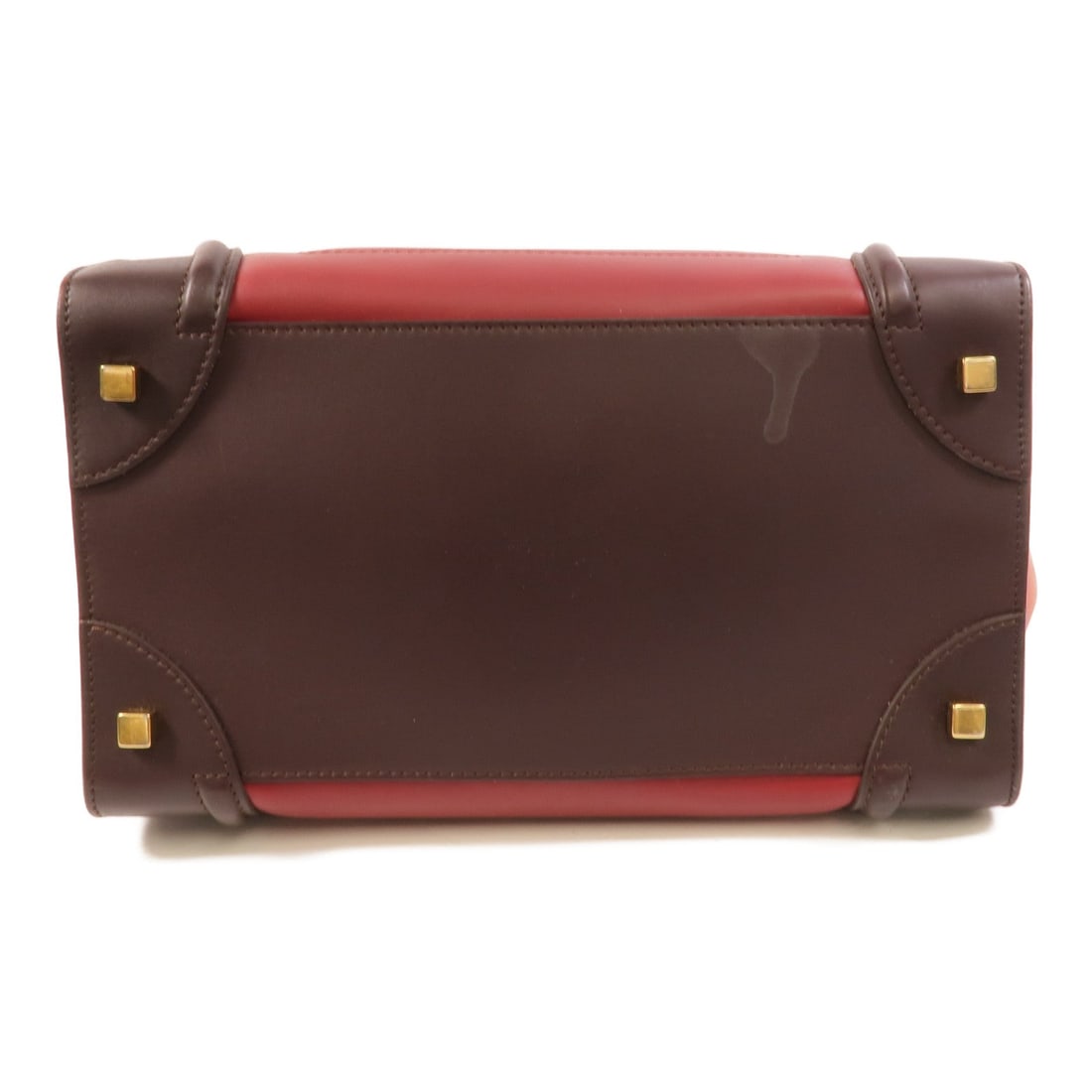 Celine Mini Luggage Red Brown - 4