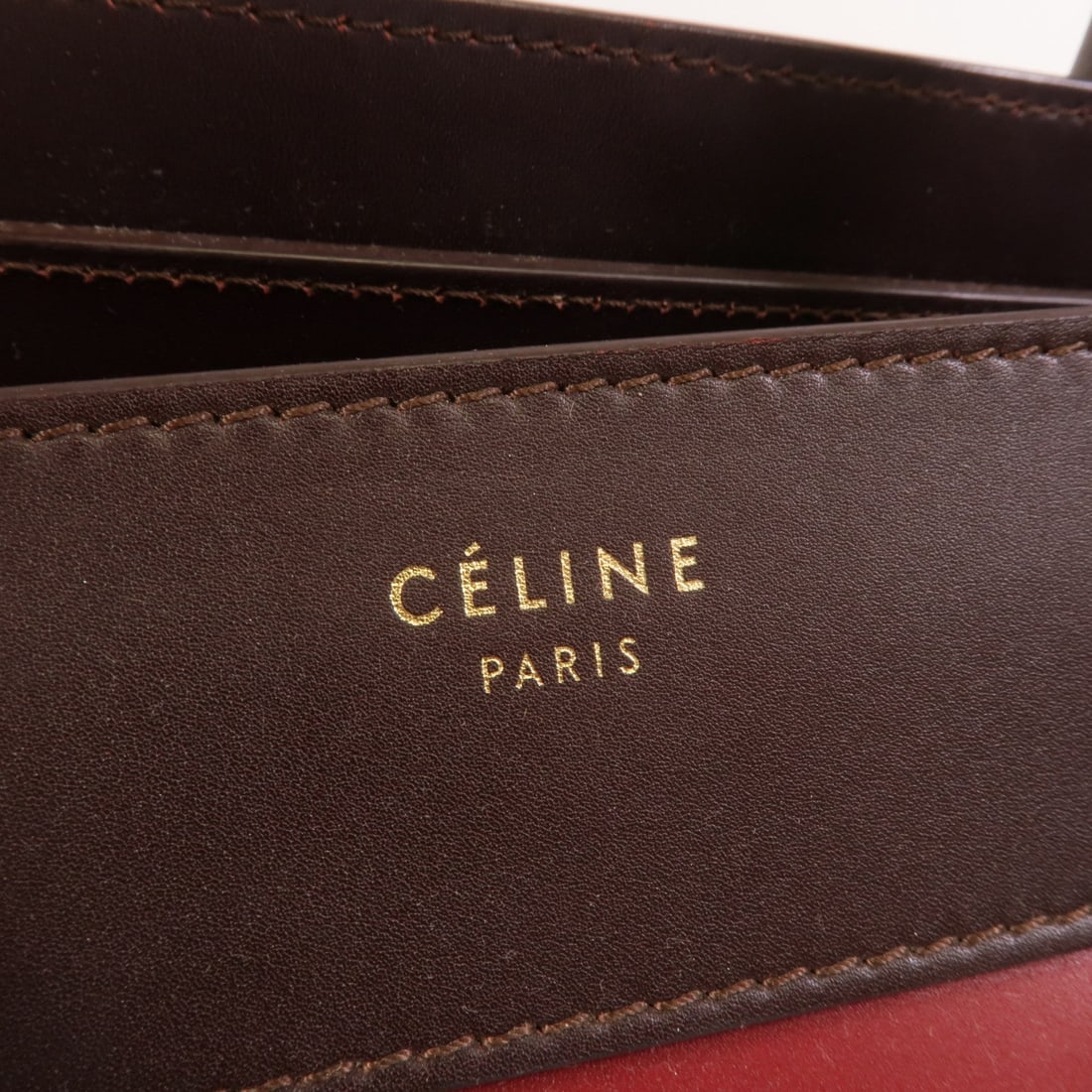 Celine Mini Luggage Red Brown - 7