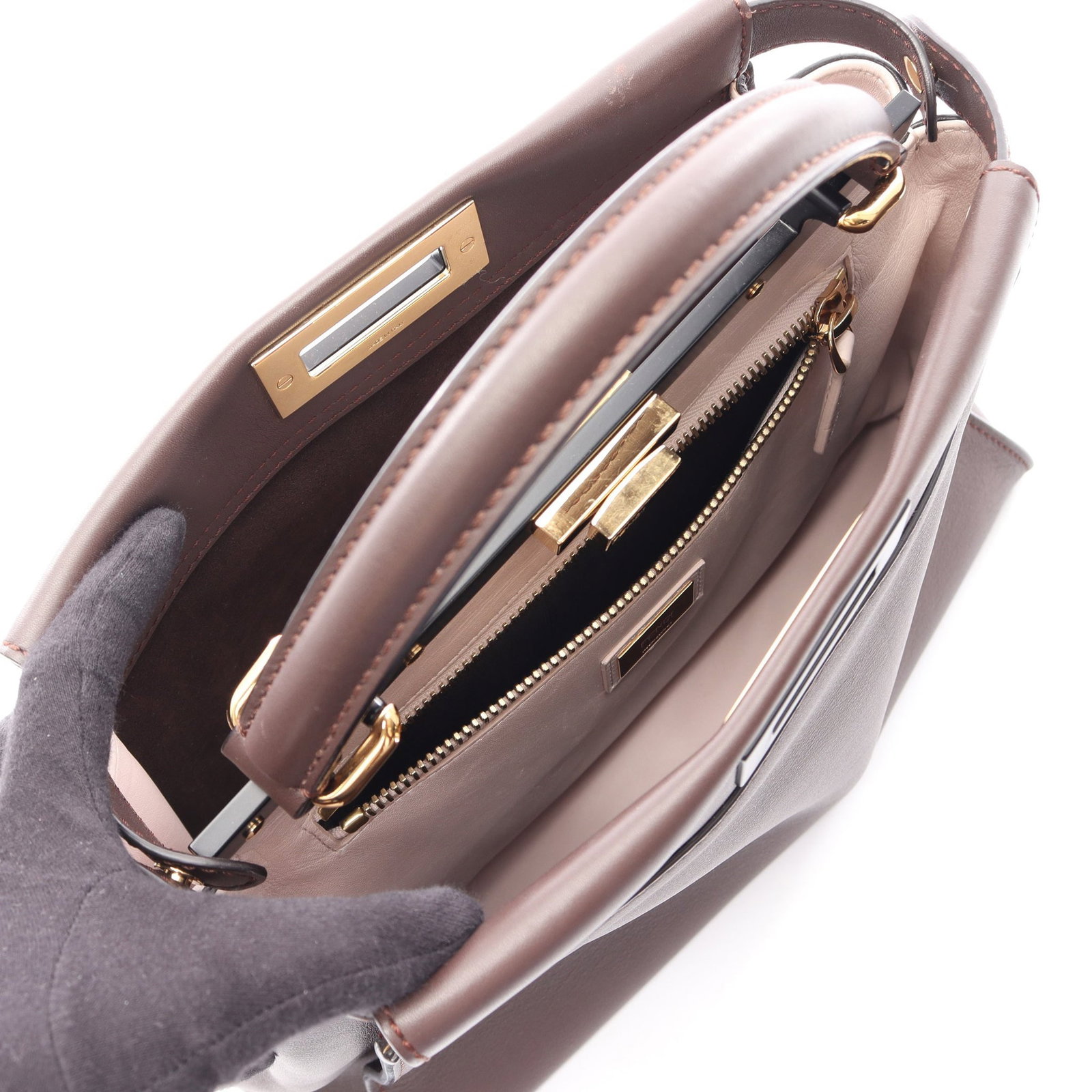 Fendi Peekaboo Regular Brown - 3