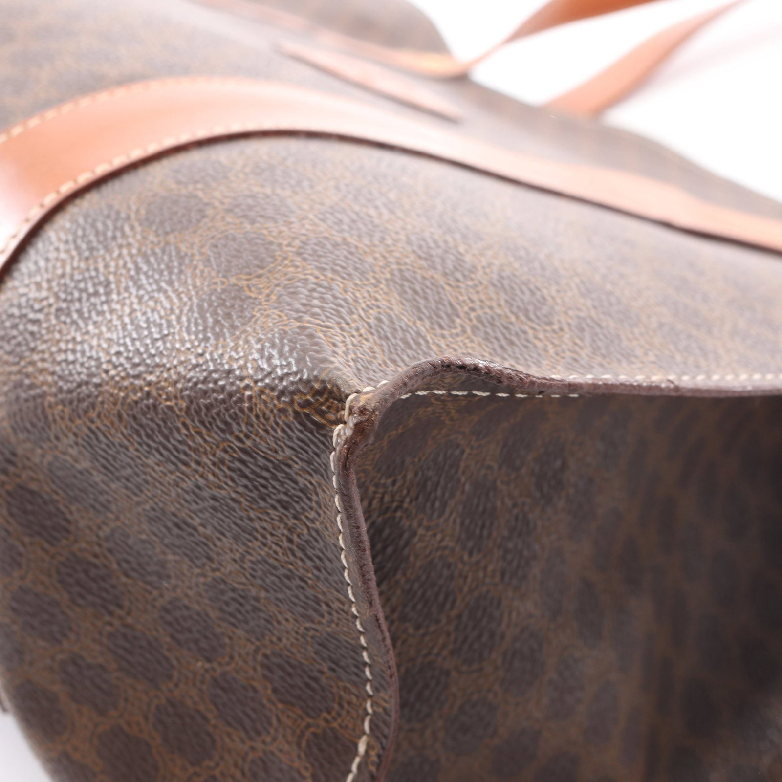 Celine Macadam Tote Dark Brown - 5